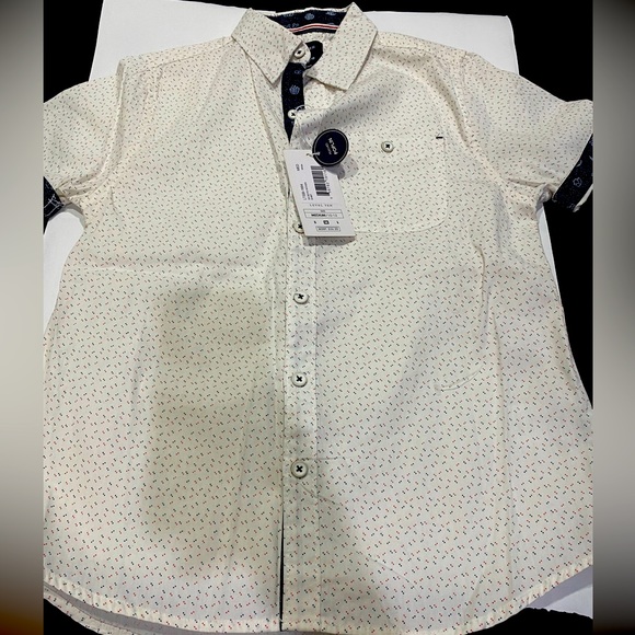 Level Ten Authentic Boys Woven Peached Poplin Short Sleeves Shirt Size M (10-12) - Picture 2 of 16